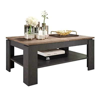 Afbeelding van Trendteam Salontafel Grijs 110x65x47 cm
