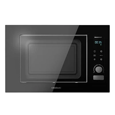 Afbeelding van Cecotec Digitale inbouwmagnetron en touchscreen met Grandheat 2090 Built In Touch Black. 1200 W vermogen, 20 l capaciteit, 1000 grill, Quick Start, ontdooimodus