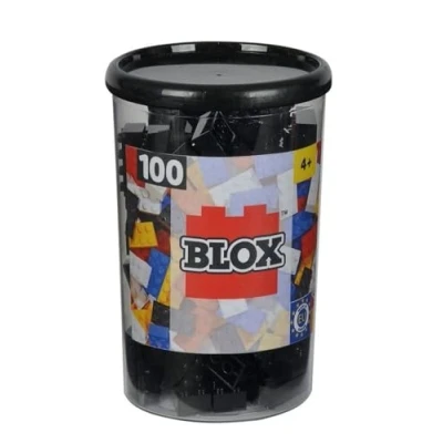 Afbeelding van Simba 104118916 bouwstenenset blok 8 100 stuks zwart