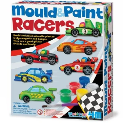 Afbeelding van 4m gips en verfpakket racers