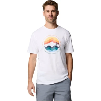 Afbeelding van Columbia PATH LAKE Graphic TEE Tshirt print, Heren, Maat: XL, White