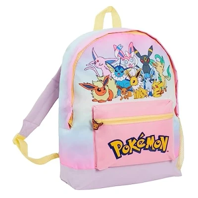 Afbeelding van Eeveelutions Pokémon Rugzak voor meisjes, motief Eevee, Roze,