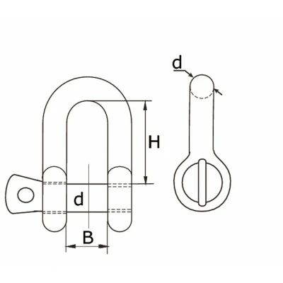 Afbeelding van DX 8400.DSL.0906 ZB D sluiting Verzinkt 6mm