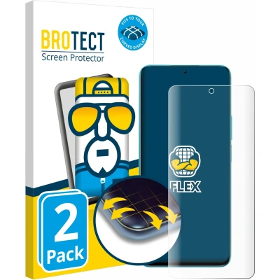 Afbeelding van BROTECT Screenprotector voor Honor 90 Lite Folie Beschermfolie transparant volledig dekking (2 Stuks)