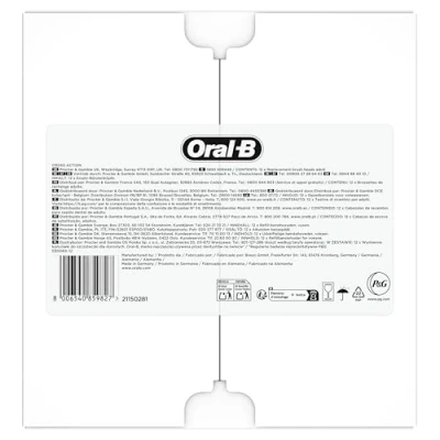 Afbeelding van Oral B Pro Cross Action Opzetborstels Met CleanMaximiser Technologie 12 Stuks Brievenbusverpakking