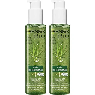 Afbeelding van Garnier Organic Lemongrass Washing GEL Gezichtsreiniger, Dames, Maat: 150 ml,