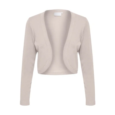 Afbeelding van Kaffe Astrid Bolero Vest, Dames, Maat: Large, Cobblestone