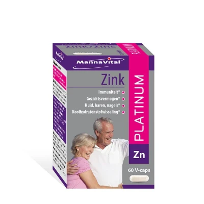 Afbeelding van MannaVital Zink Platinum Capsules 60VCP