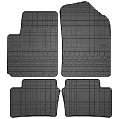 Afbeelding van M MOTOS Rubberen vloermatten voor Kia Picanto II 2011 2017 Verbeter je reiscomfort met de zwarte antislip mat auto en automat alle weersomstandigheden, bescherming tegen geluid