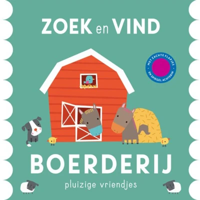 Afbeelding van Uitgeverij rebo flapjesboek zoek en vind boerderij