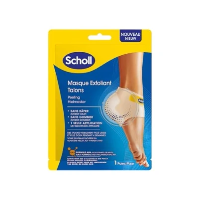 Image de Scholl Masque Pieds Exfoliant Talon Peeling Élimine Callosités Soin des Efficace 2 Chaussettes