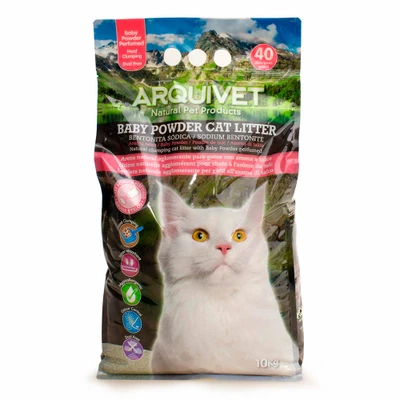 Afbeelding van 10kg Arquivet babypoeder kattenbakvulling Arena Bentonita Con Talco