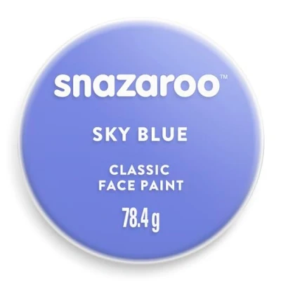Afbeelding van Snazaroo Verf voor gezicht en lichaam, make up vermomming, kinderen volwassenen, blush 75 ml, kleur: hemelsblauw