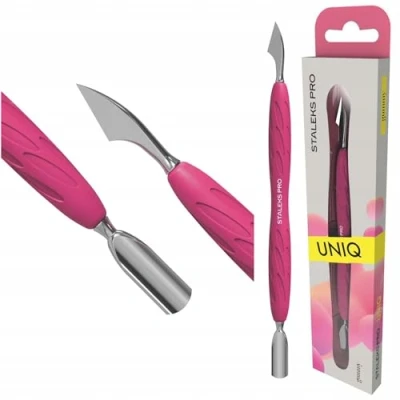 Afbeelding van STALEKS Pro UNIQ Pusher voor manicure en pedicure met hypoallergene siliconen handvat