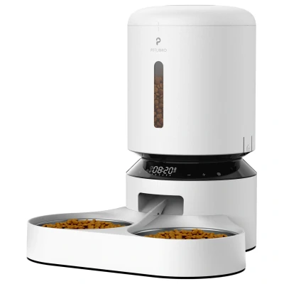 Afbeelding van Petlibro Dual Voerautomaat 5L voor honden en katten zwart PL AF006 93B