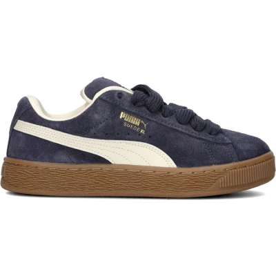 Afbeelding van Puma XL JR Unisex Sneakers laag voor kinderen, Maat: 36, New navy/frosted ivory Veloursleer