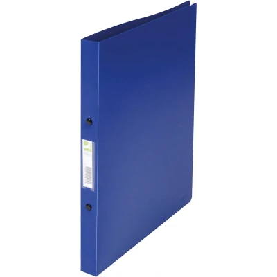 Afbeelding van Q CONNECT ringmap, PP, 2 ringen, 16 mm, donkerblauw ringmap