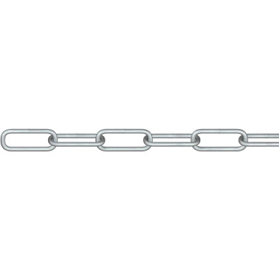 Afbeelding van dörner + helmer 171832G Stalen ketting Zilver Staal Galvanisch verzinkt 30 m