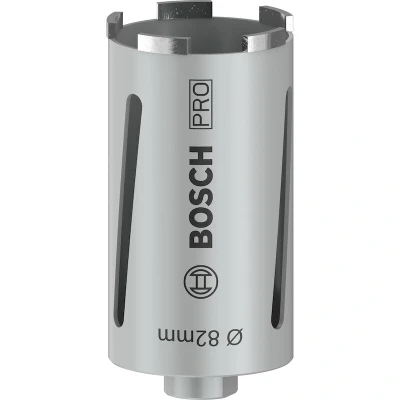 Image de BOSCH 2608587325 carotteuse diamantée pour forage à sec G 1/2&quot; 82 x 150 7 mm, 5 segments