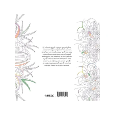 Afbeelding van Uitgeverij rebo kleurboek bloemen mandala&#039;s