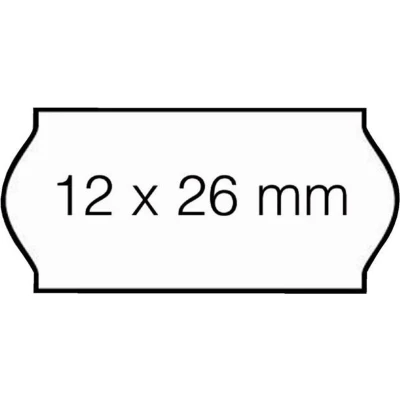 Afbeelding van Prijsetiket 12x26mm Open Data C6 afneembaar wit