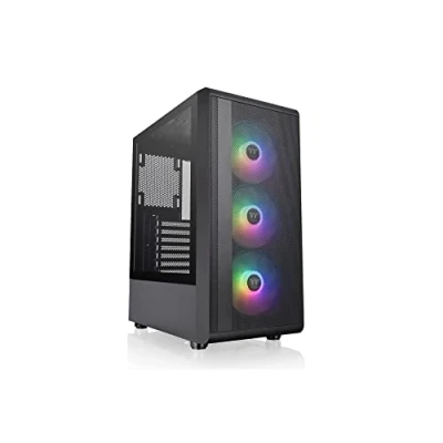 Afbeelding van Thermaltake CA 1X2 00M1WN 00 Midi tower Gaming behuizing Zwart 3 voorgeïnstalleerde LED ventilators, Zijvenster