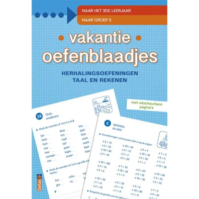 Afbeelding van Uitgeverij deltas vakantie oefenblaadjes naar groep 5
