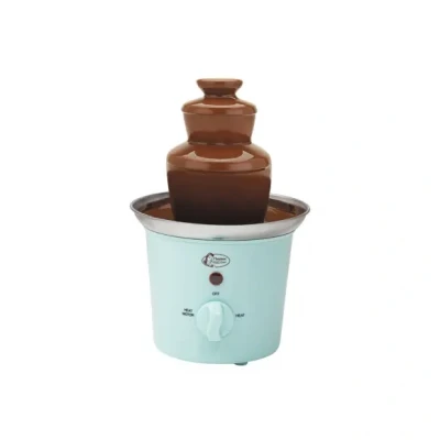 Afbeelding van Bestron Chocoladefontein, kleine chocolade fontein met indicatielampje, 60 Watt, RVS, Kleur: Mint