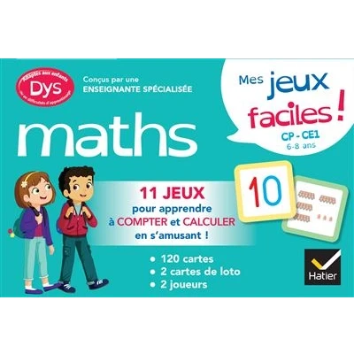 Image de Mes jeux de maths facile ! dys (CP CE1)
