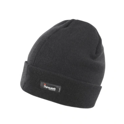 Afbeelding van Result Thinsulate Unisex lichtgewicht thermische muts (3M 40g), zwart.