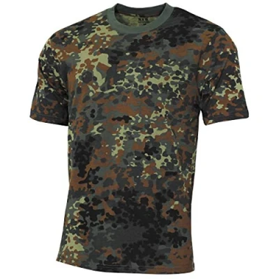 Afbeelding van MFH US T shirt &quot;Streetstyle&quot; BW camo Vlekkencamouflage 145 g/m² MAAT XL