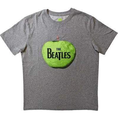 Afbeelding van The Beatles Apple Logo Heren T shirt XL Grijs