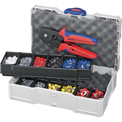 Afbeelding van Knipex 97 90 09 Krimptang adereindhulzen 0.08 tot 10 mm² Incl. assortiment in koffer