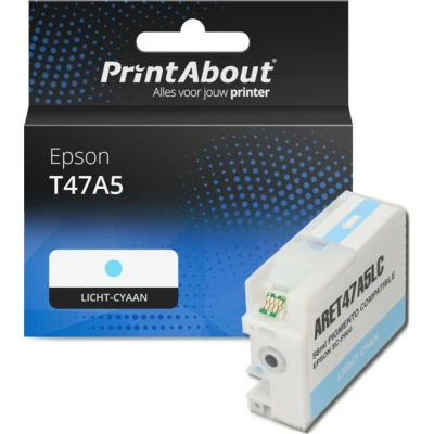 Afbeelding van Huismerk Epson T47A5 Inktcartridge Licht cyaan