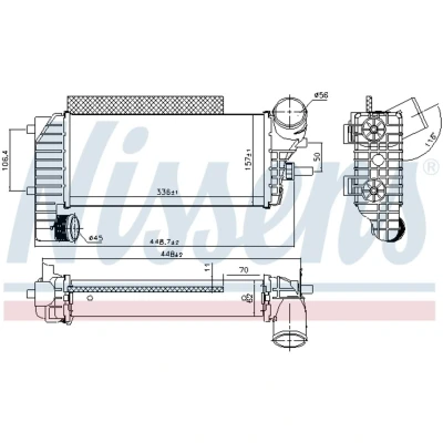 Afbeelding van Nissens Interkoeler 96251