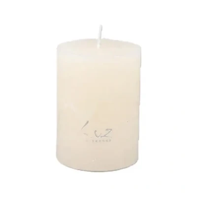 Afbeelding van Rasteli Luz Your Senses Stomp Kaars Wit Aspergewit D 6 cm H 8 Voordeelaanbod Per 2 Stuks