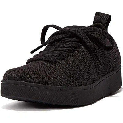 Afbeelding van Fitflop Rally Sneakers laag, Dames, Maat: 37, All black Rubber/ textiel