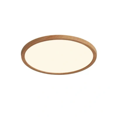 Afbeelding van Nordlux Oja Plafondverlichting Ø 29,4 X 2,3 Cm 17W Dimbare LED Incl. (2700K) IP54 Houtfolie