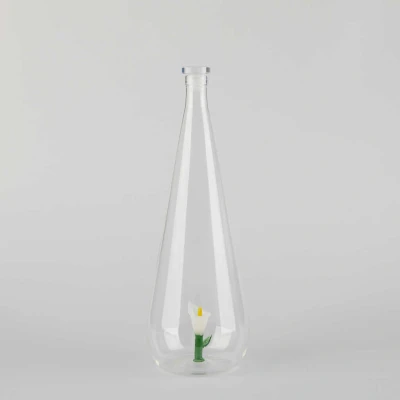 Afbeelding van Balvi Waterfles Karaf Lily Wit 1L Glas