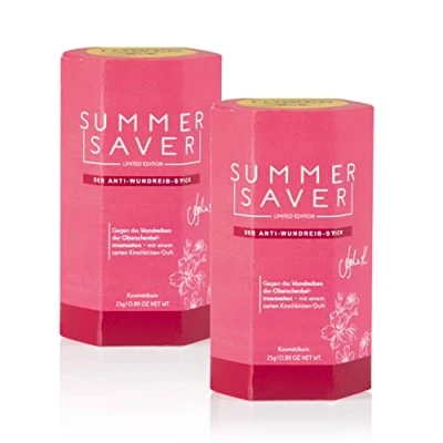 Afbeelding van SUMMERSAVER Cosmetic Wondwerende Stick Kersenbloesem Set van 2 (25 g per stuk)