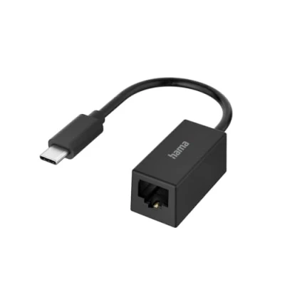 Afbeelding van Hama Netwerk Adapter Usb C Stekker Lan/Ethernet Aansluiting Gigabit Ethernet