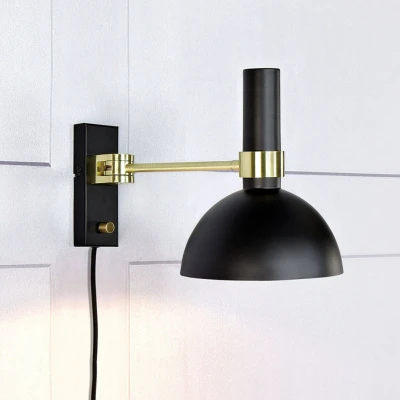 Afbeelding van Wandlamp Larry met dimmer, messing