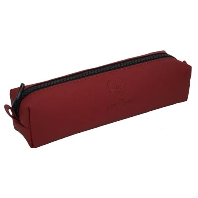 Afbeelding van GERMANUS Aurel Leren etui, made in EU, Rood, schooltassenset, Schooltas set