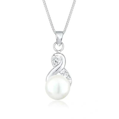 Afbeelding van Elli Infinity Ketting, Dames, Maat: 45, Weiß