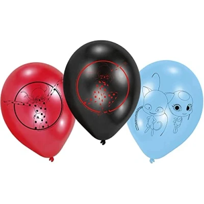 Afbeelding van AMSCAN 6 latex Ladybug ballonnen
