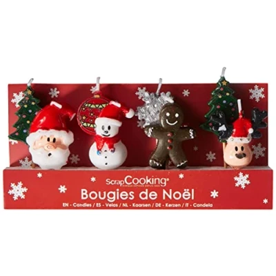 Afbeelding van Scrapcooking Kaarsen Kerst Set/8