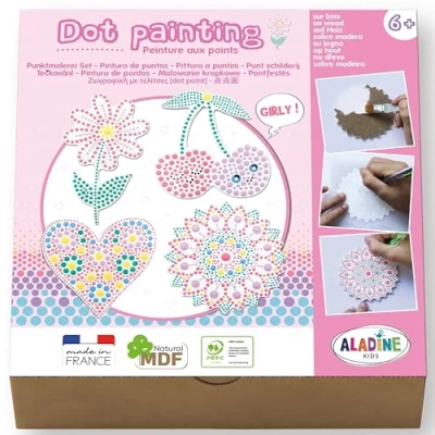 Afbeelding van Aladine Dot Painting Set Girly