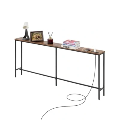 Image de VEVOR Table console étroite pour canapé 180 cm 1 niveau entrée et salon