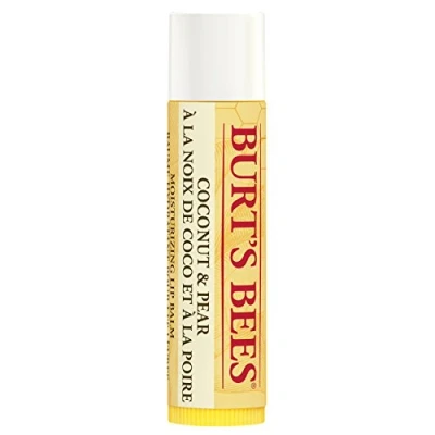 Image de Burt&#039;s Bees Baume à lèvres 100% naturel teinté noix de coco et poire, avec cire d&#039;abeille extraits fruits, 1 stylo