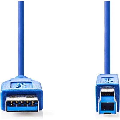 Afbeelding van USB A naar B kabel 3 meter 3.0 (100% koper)